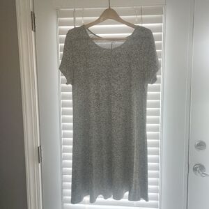 Old Navy Gray Heather Short Sleeve swing Dress. Womens Large